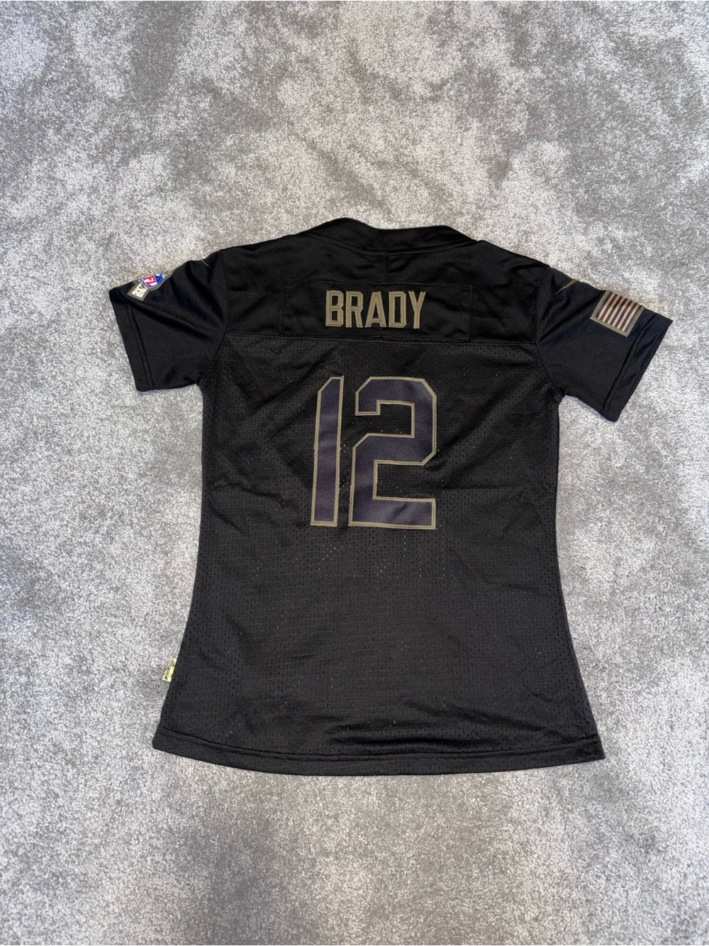 Women's Nike Tom Brady Black Tampa Bay Buccaneers 2020 Salute To Service Jersey